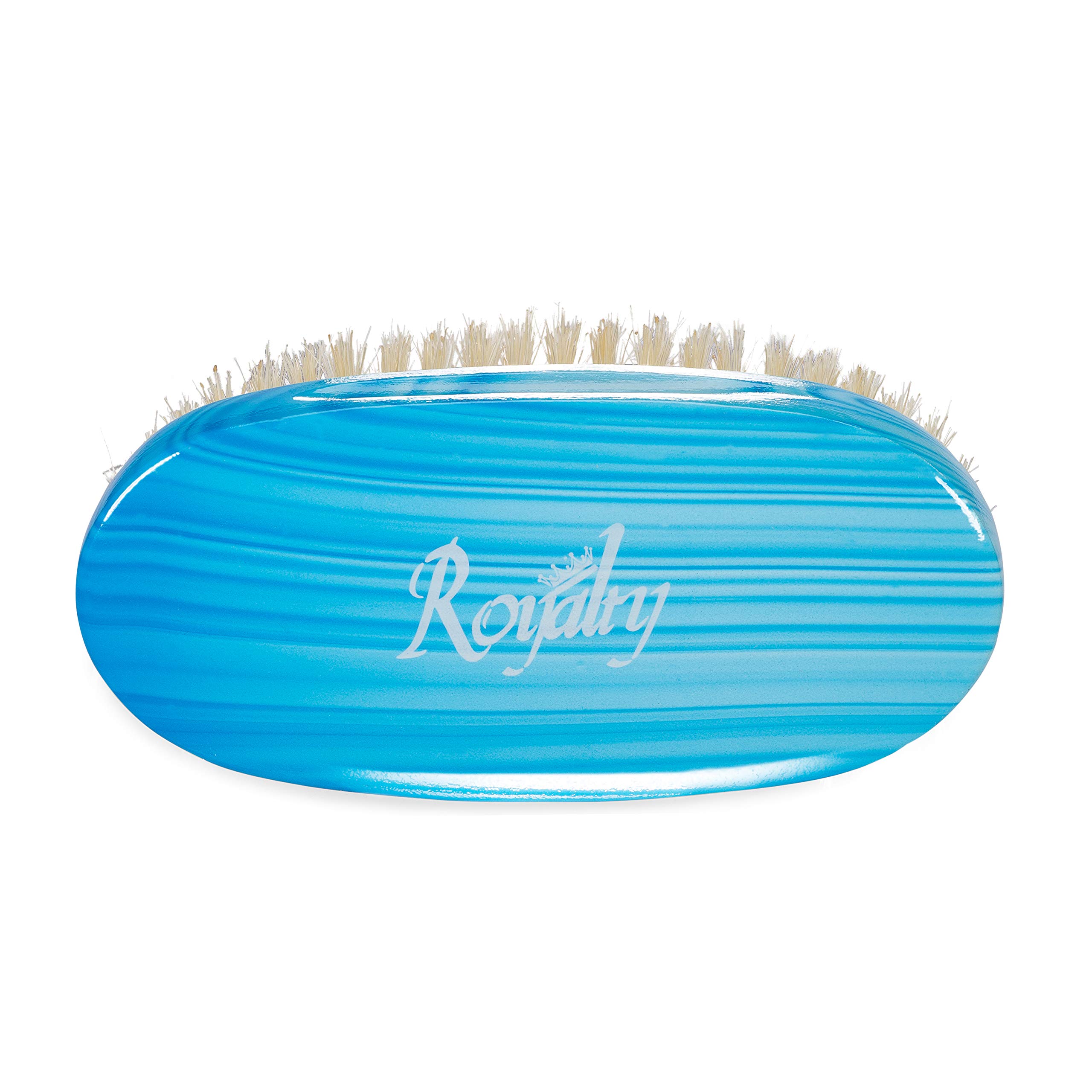 Royalty By Brush King RP4 Medium Palm Wave Brush - Premium Hair Styling Tool for 360 Waves & Curls - Perfect for Men's Grooming, Salon Use & At-Home Hair Care
