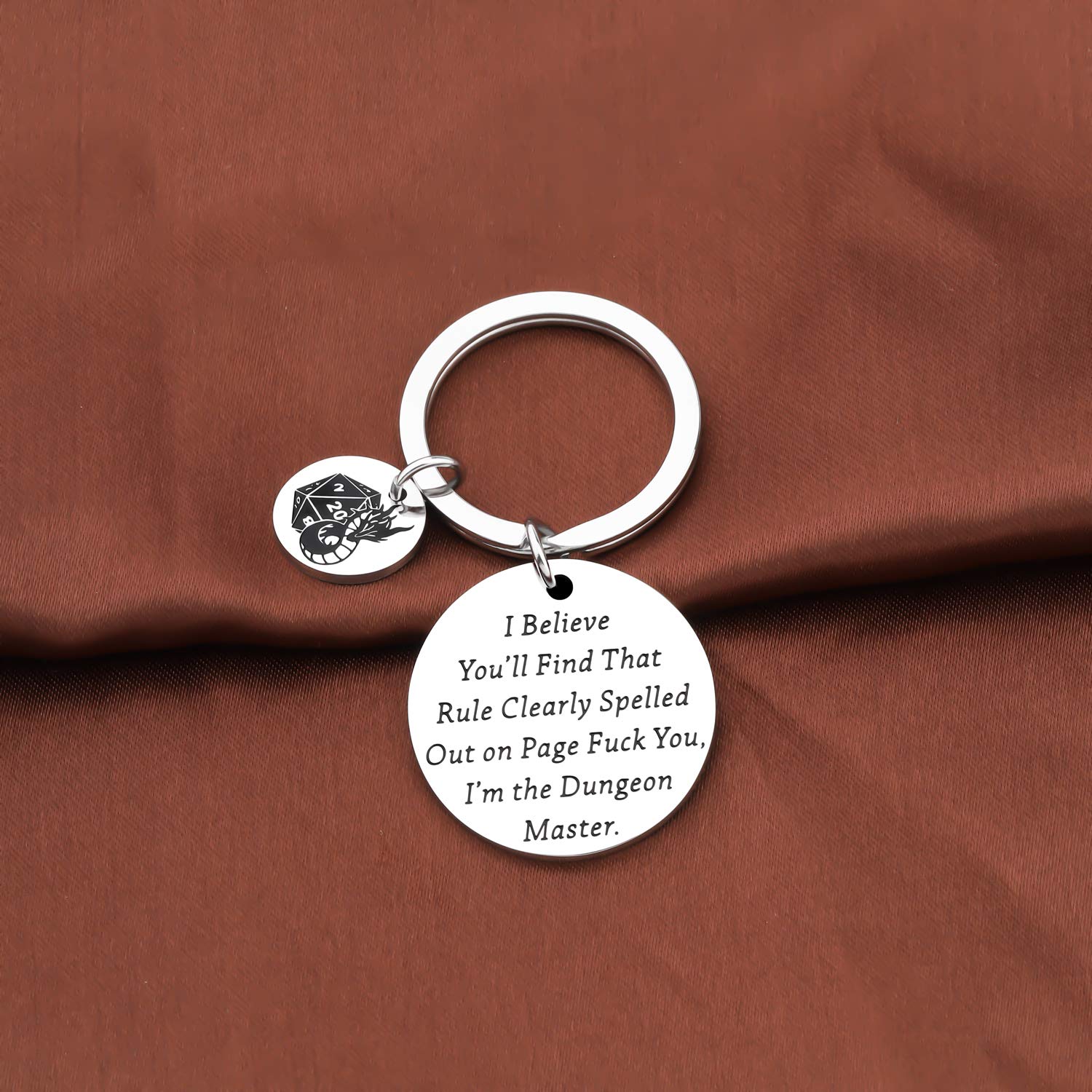 Funny Dragon Keychain for Gamers - Perfect Geek Gift for Game Lovers | Great for Cosplay, Conventions & Gaming Events