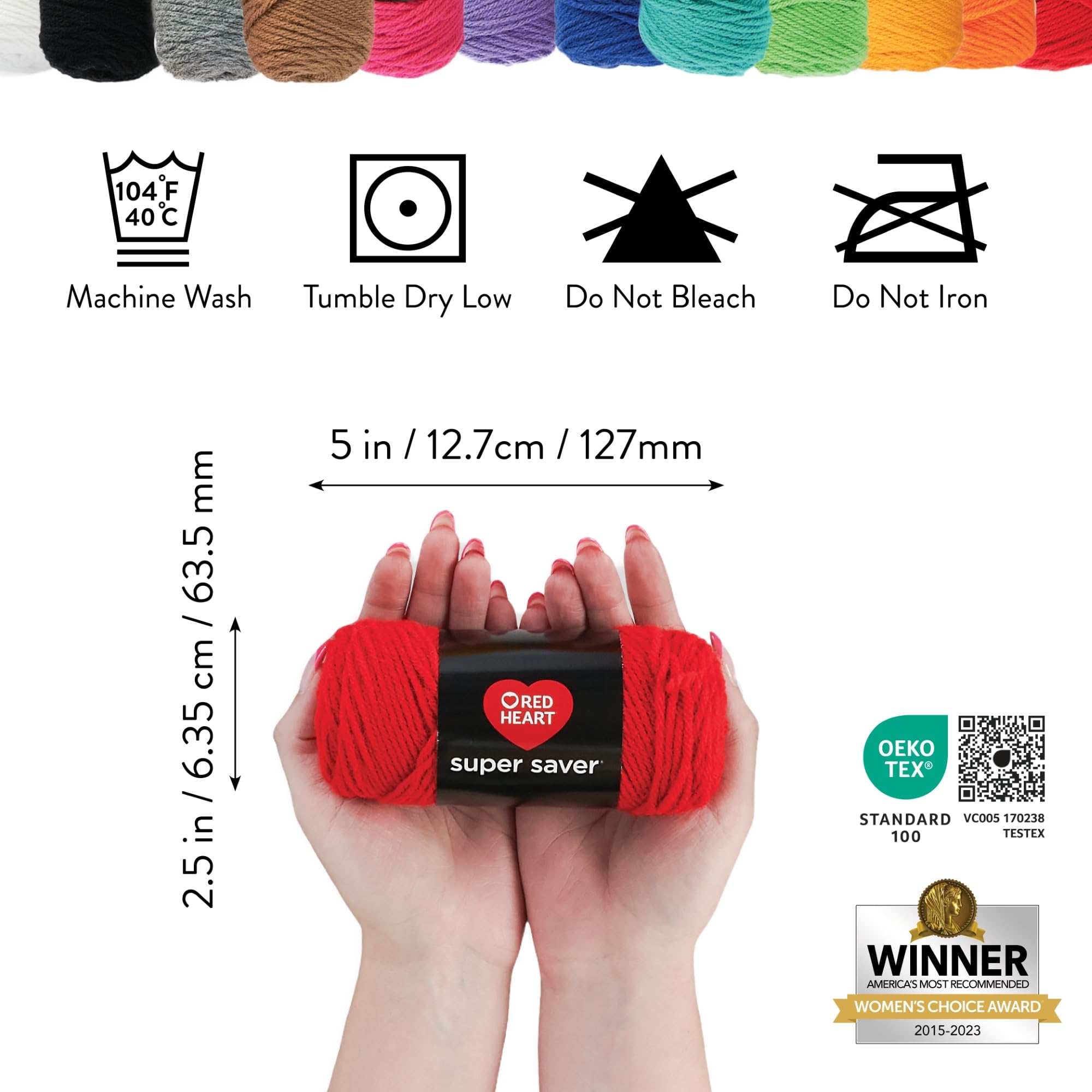 Red Heart Super Saver Yarn Crochet Kit with Hook, Needles & Accessories - Premium Knitting & Amigurumi Starter Set for DIY Crafts, Hats, Scarves & Home Decor Projects