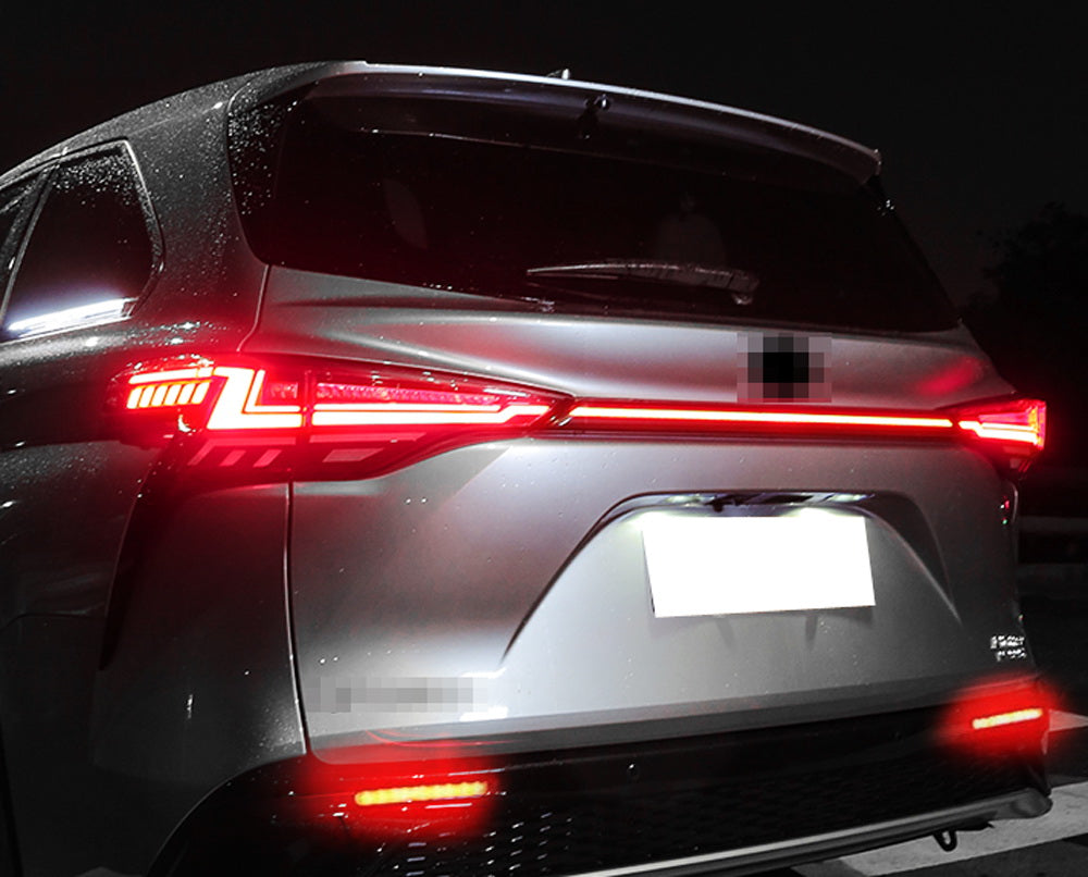 Dark Red LED Lower Bumper Reflector Lights for 2021-2023 Toyota Sienna - Upgrade Your Vehicle's Style & Safety for Night Driving