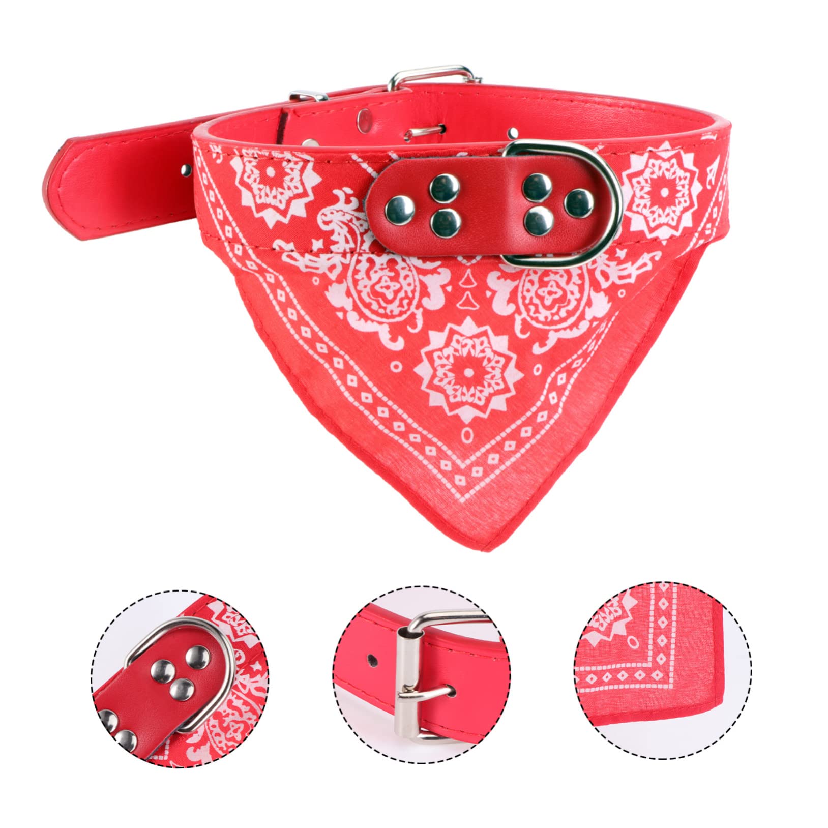 Kisangel Festive Christmas Dog Scarf - Pet Saliva Towel & Neckkerchief for Small Dogs - Holiday Pet Accessories for Christmas Parties & Photo Shoots