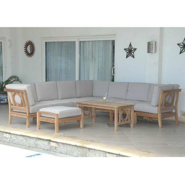 Natsepa 9-Piece Modular Sectional Sofa Set - Modern L-Shaped Couch with Reversible Chaise for Living Room, Lounge, and Family Room Comfort