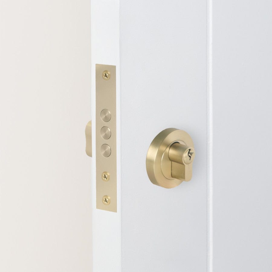 Premium Front Door Lock in Warm Brushed Nickel Finish - Secure Your Home with Style | Perfect for Houses, Apartments & Office Buildings