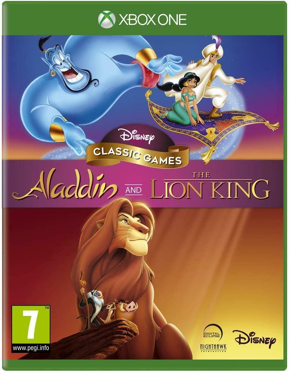 Disney Classic Games: Aladdin and The Lion King Bundle - Nostalgic 90s Video Games for PC & Consoles - Perfect for Disney Fans and Retro Gaming Enthusiasts