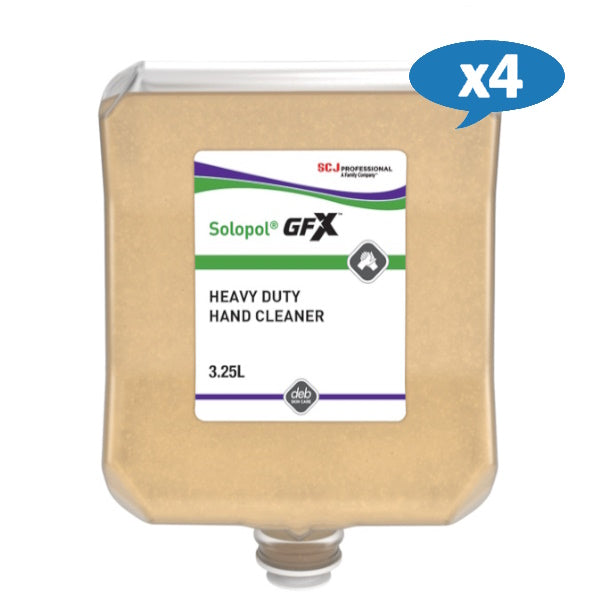 SC Johnson Deb Solopol GFX Heavy Duty Gritty Hand Cleanser - Industrial Strength Pumice Soap for Mechanics, Gardeners & Auto Workers - Tough Grease & Oil Removal for Hands