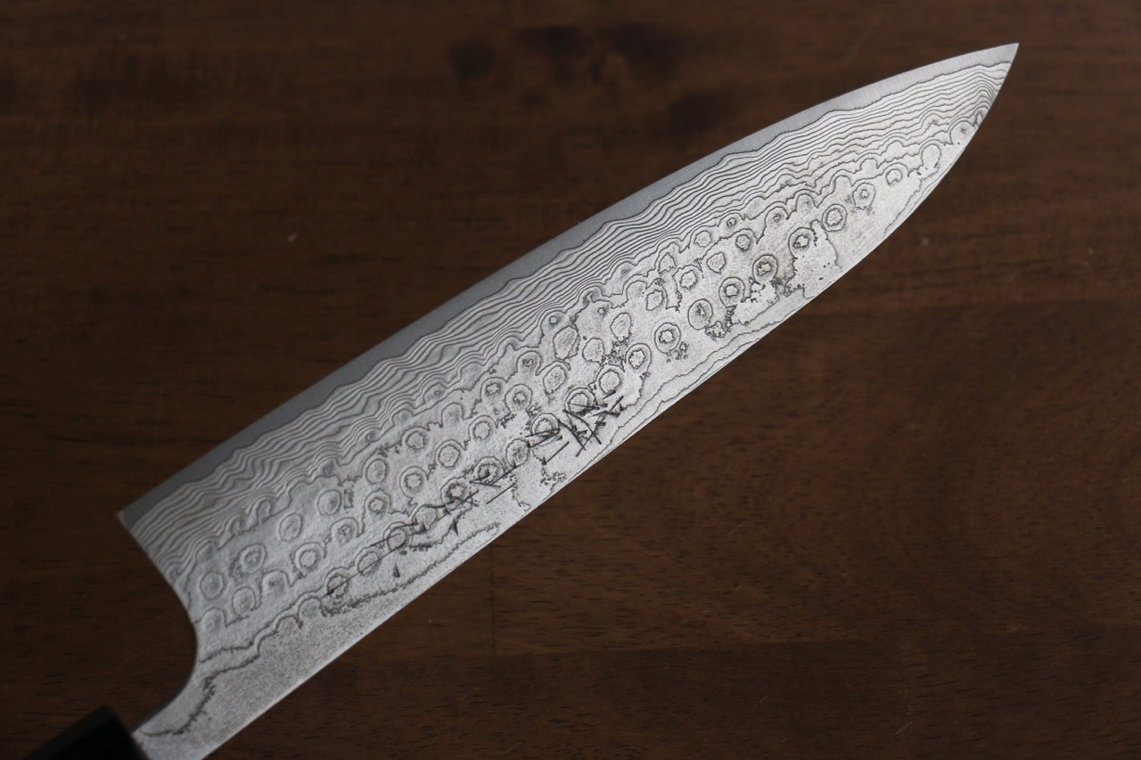 Premium Nao Yamamoto SG2 Damascus Gyuto Knife 180mm - Japanese Chef Knife with Cherry Blossom Handle for Professional Cooking & Sushi Preparation