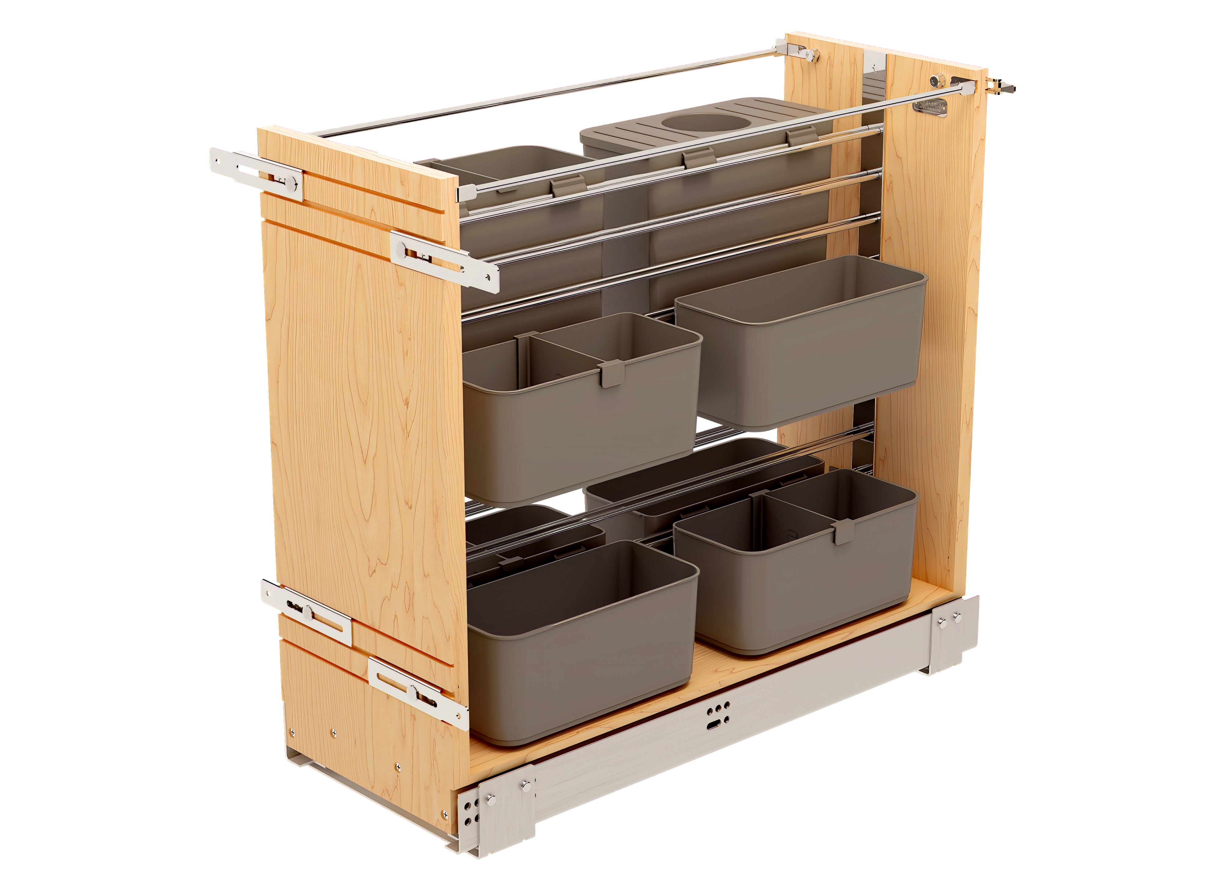 Modular Pullout Organizer 12 - Expandable Kitchen Cabinet Storage Solution for Pots, Pans & Utensils - Perfect for Small Spaces & Cluttered Cabinets