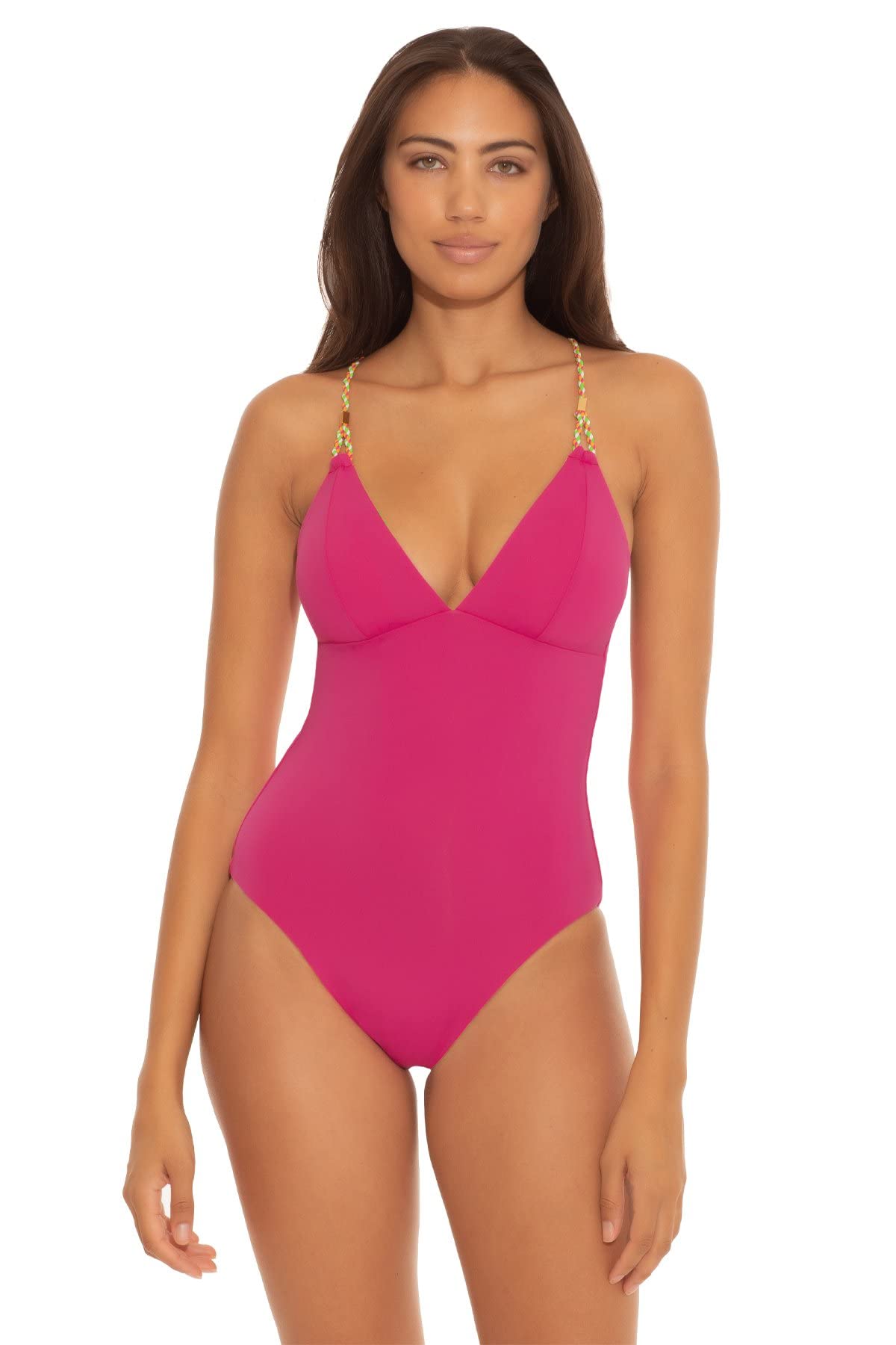 Becca by Rebecca Virtue Women's Reversible Wrap One-Piece Swimsuit - Abigail Style for Beach, Pool & Vacation