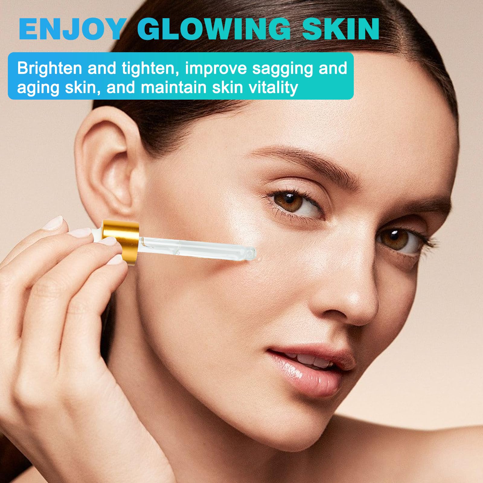 3 Pcs Olavita Vitamin C & E Facial Serum - Anti-Aging Face Tightening Serum for Women, Plumping Skin Essence with Collagen Boost | Day & Night Moisturizer for Glowing Skin