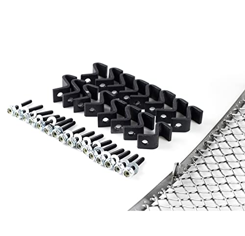 Stainless Steel Front Bumper Upper Grille Mesh Set (2pcs) - Chrome Finish for 2005-2007 Dodge Magnum - Perfect for Car Customization & Street Style Upgrades
