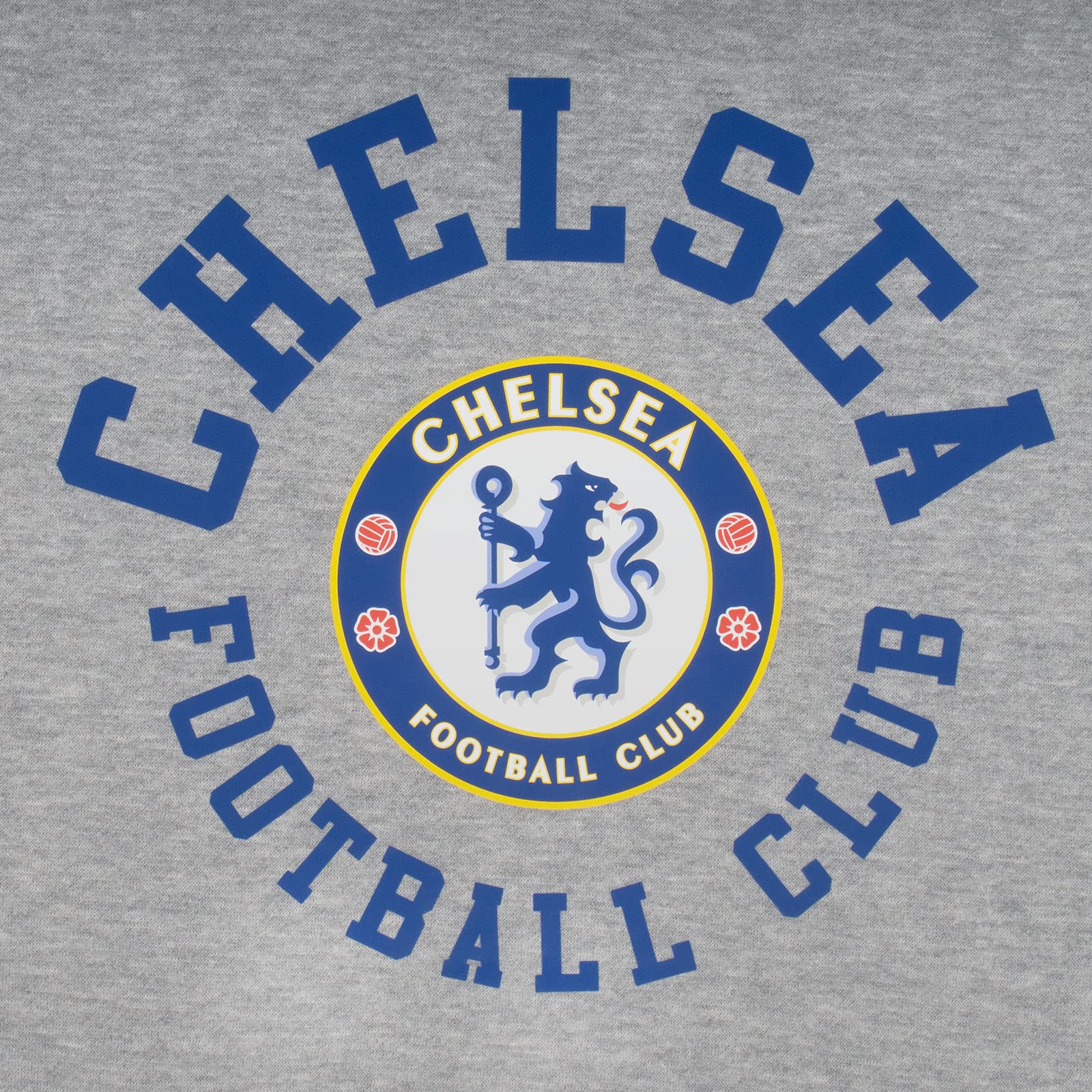 Chelsea FC Official Men's Fleece Hoodie - Grey, Medium | Soccer Fan Gift, Comfortable & Warm for Game Day & Casual Wear
