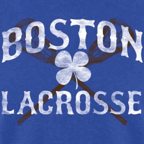 Boston Lacrosse Shamrock Men's T-Shirt - Premium Cotton Apparel for Sports Fans & Irish Pride - Perfect for Game Day, St. Patrick's Day & Casual Wear