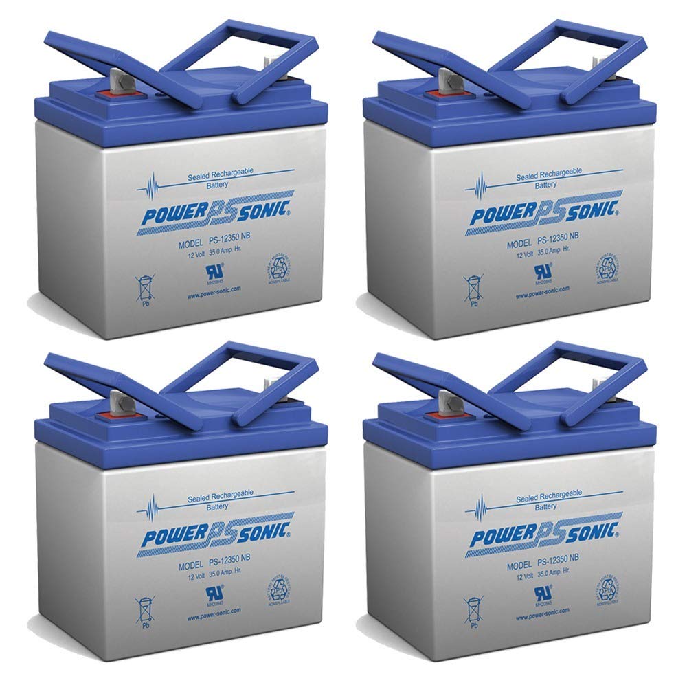 Power Sonic 12V 35AH Sealed Lead Acid (SLA) Replacement Battery for Solar Booster Pac ES5000-4 Pack - Perfect for Solar Power Systems, Emergency Backup & Off-Grid Applications
