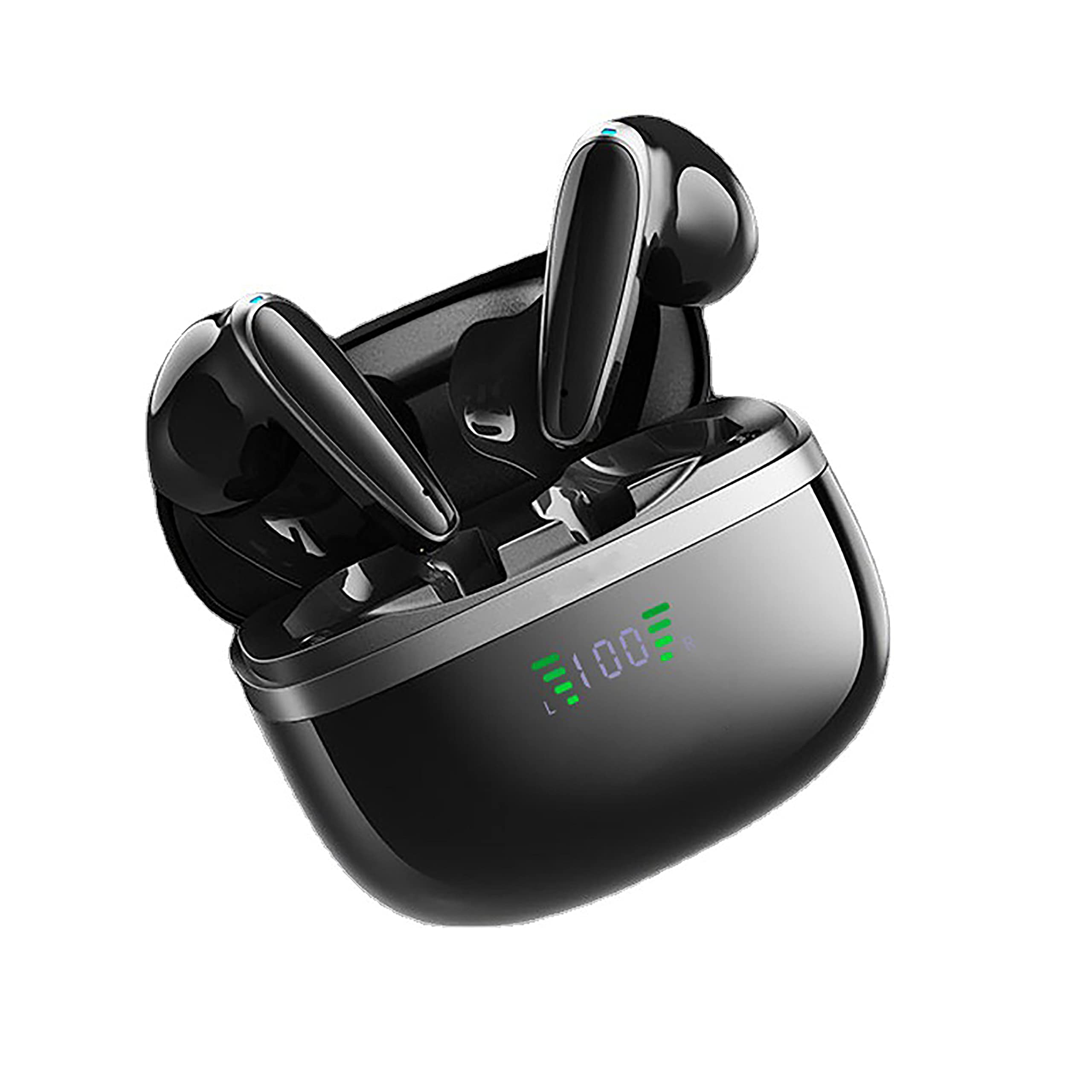 SDADI Wireless Bluetooth 5.1 Earbuds with LED Power Display & Wireless Charging Case - Crystal Clear Calls, Premium Sound Quality - Perfect for Workouts, Running, Office & Home Use