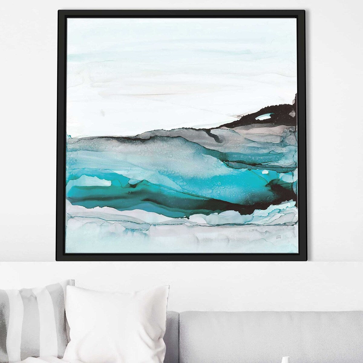 Floating Canvas with Aquascape Print - Waterproof & Durable Wall Art for Home, Office, or Outdoor Decor