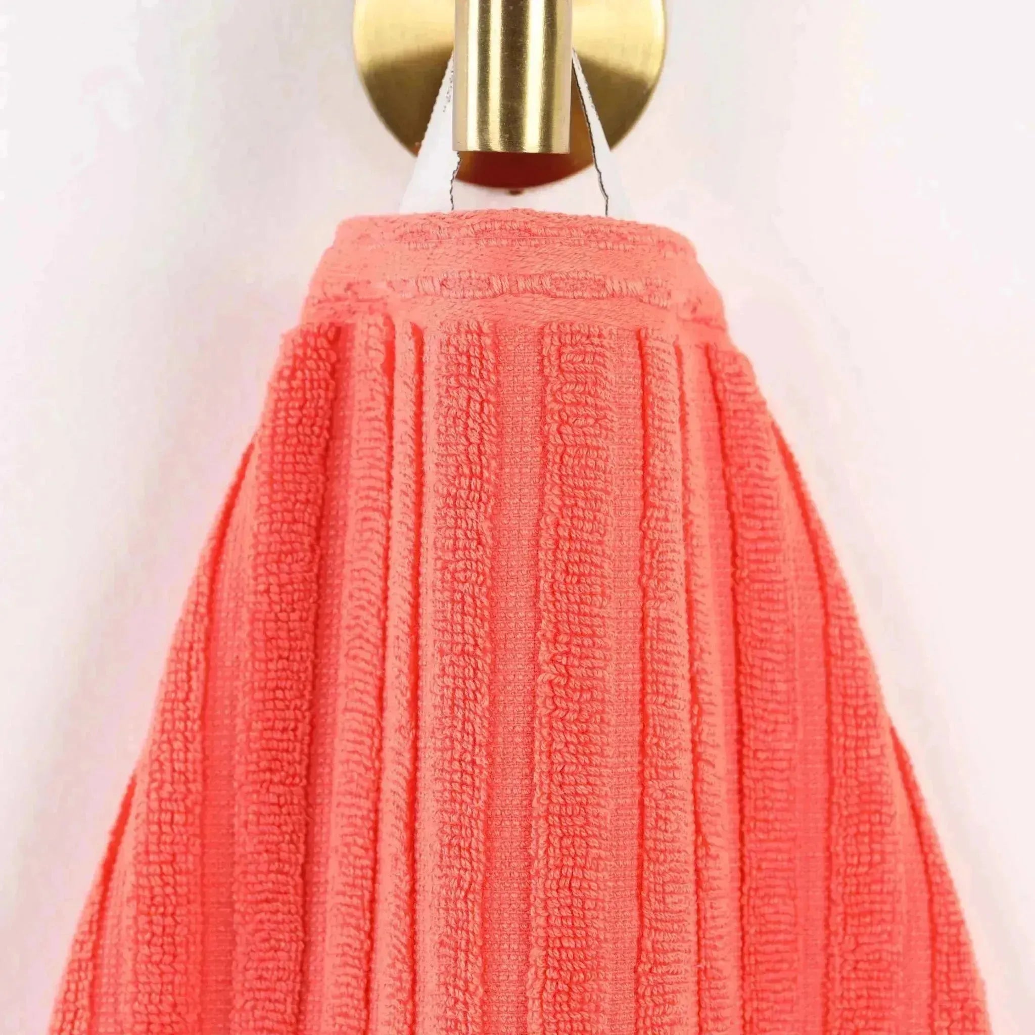 Premium Soho Ribbed Cotton Hand Towel Set - 4-Piece Ultra Absorbent Bath Towels for Kitchen, Bathroom & Gym - Soft & Quick-Drying
