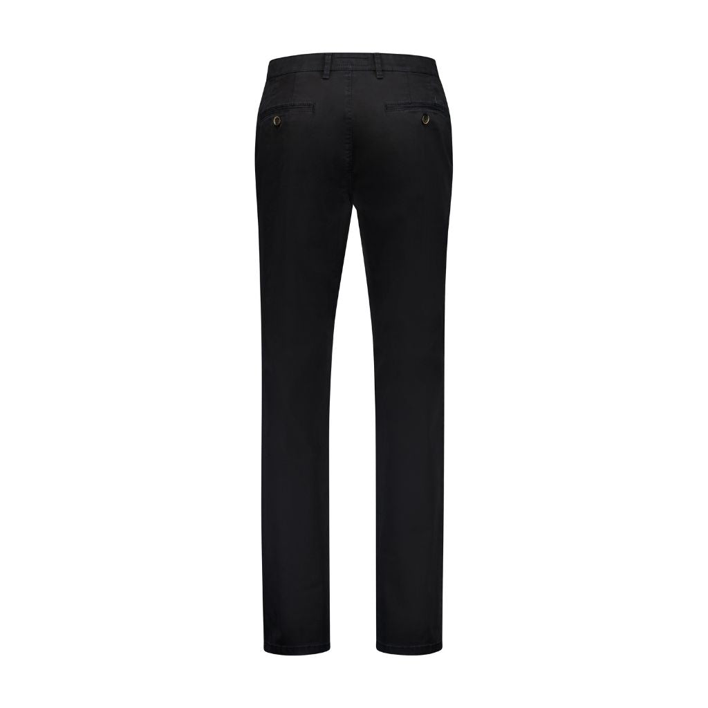 GARDEUR Benito Modern Chino Pants for Men - Slim Fit Stretch Dress Pants, Black - Perfect for Office, Business Casual & Formal Occasions