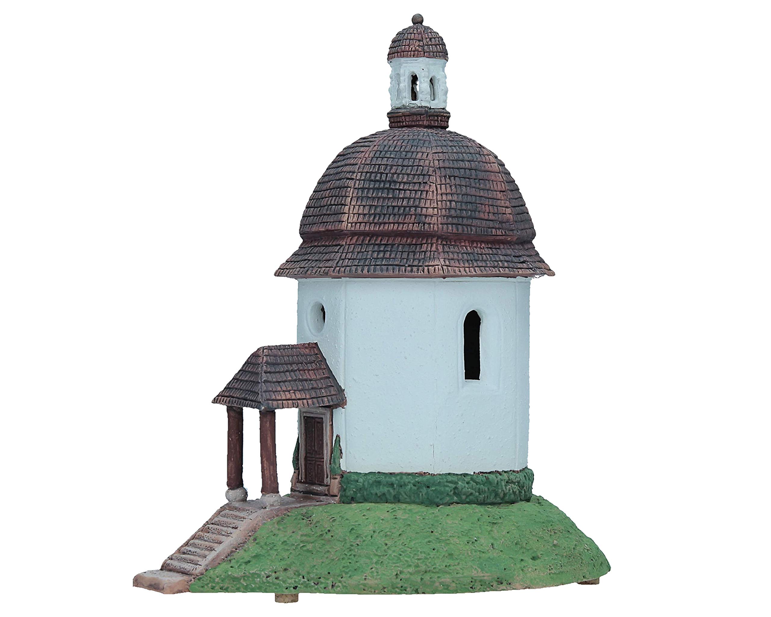 Handcrafted Ceramic Tealight Candle Holder - Miniature Light House Silent Night Chapel Decor from Oberndorf bei Salzburg, Austria | Perfect for Christmas Decorations, Home Decor, and Gift Giving (B264N)