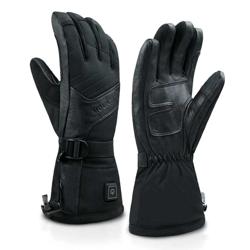 Explorer 3 Unisex Heated Gloves for Skiing & Snowboarding - Waterproof, Touchscreen Compatible, Cold Weather Winter Gloves for Men & Women - Perfect for Ski Resorts, Snowboarding Trips & Outdoor Winter Activities