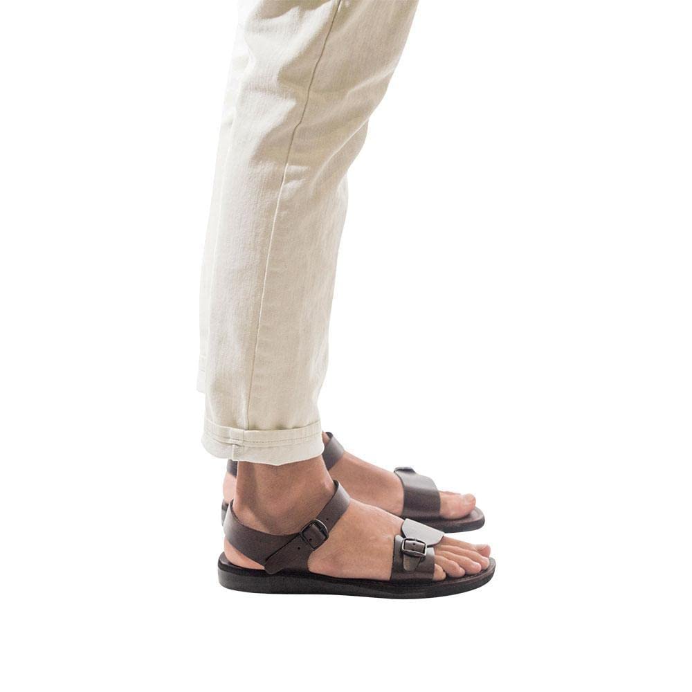 Original Leather Adjustable Buckle Sandals for Men - Comfortable & Stylish Summer Footwear for Beach, Travel & Casual Outings