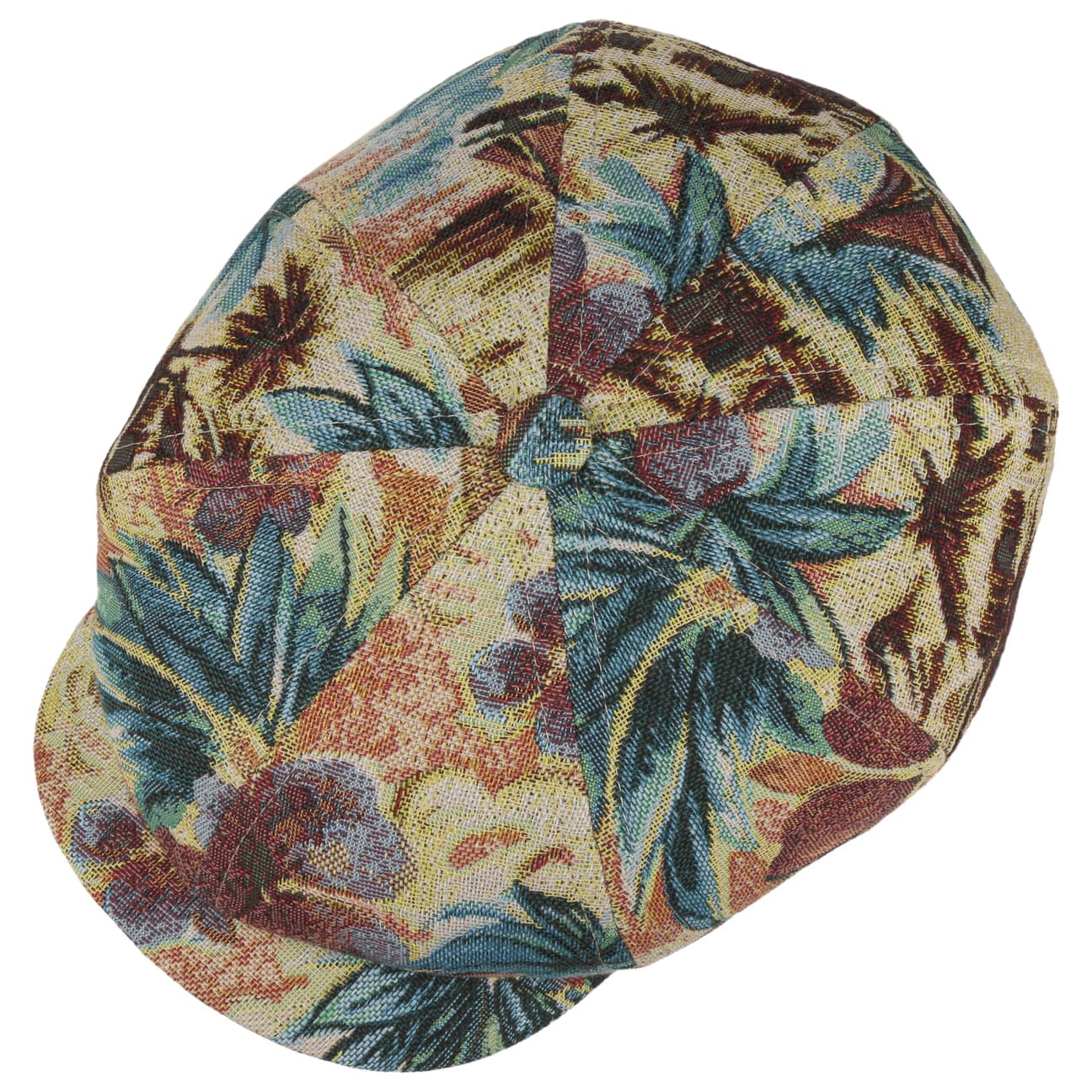 Stetson Hatteras Hawaii Jacquard Flat Cap for Men - Stylish Summer Hat for Beach, Travel, and Outdoor Adventures