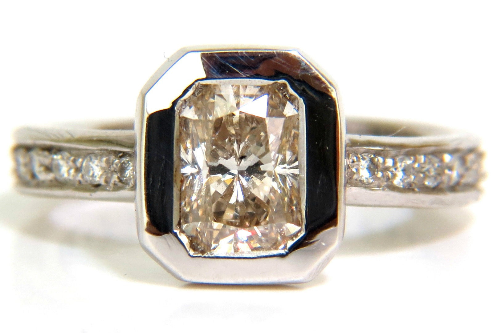 1.52CT Fancy Natural Brown Diamond Eternity Ring in 14KT Yellow Gold - Size 5.25 - Perfect for Anniversaries, Engagements & Special Occasions