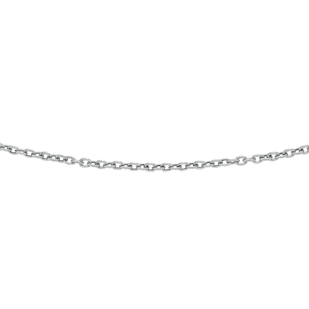 14K Gold 2.9mm Textured Cable Chain Necklace for Women - Dainty Layering Jewelry for Everyday Wear & Special Occasions