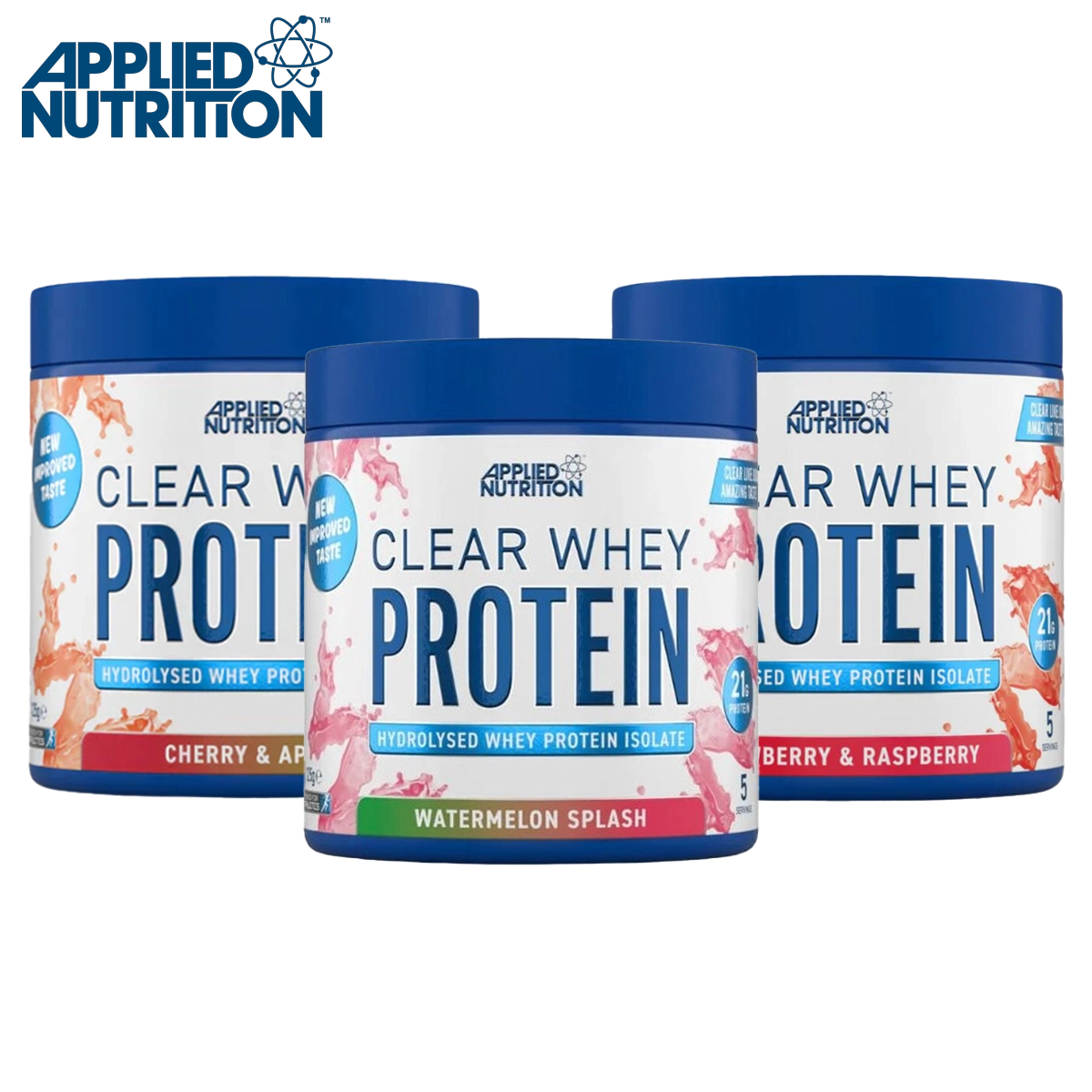 Applied Nutrition Clear Whey Isolate Protein Powder - 125g Trial Pack (5 Servings) | Zero Sugar, Low Carb, Fast Absorption | Perfect for Post-Workout Recovery & Muscle Growth