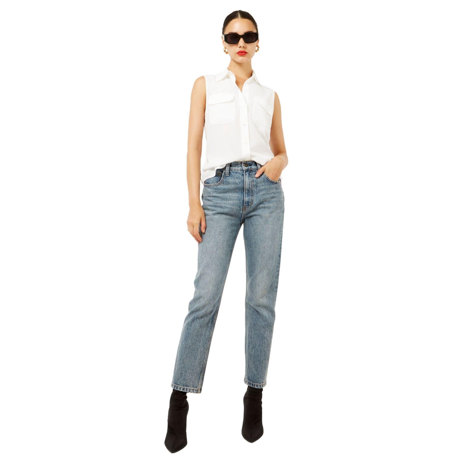 Women's Slim Short Sleeve Signature Top for Work & Casual Wear