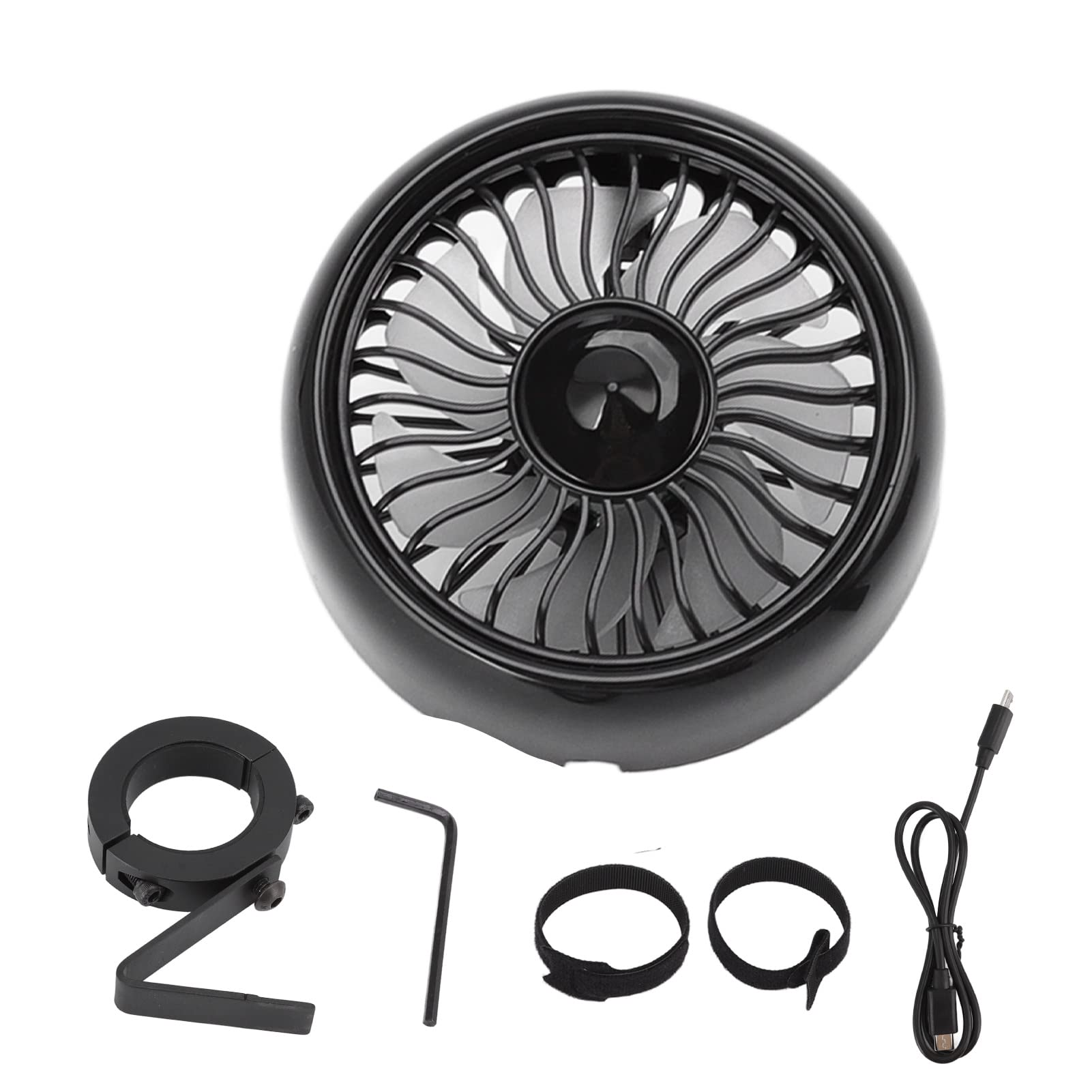 USB Rechargeable Portable Fan with Strap - 2 Speed Adjustable, 360° Rotation, Aluminum Alloy for Peloton Bike, Office & Home Use | Perfect for Workout, Desk & Outdoor Activities