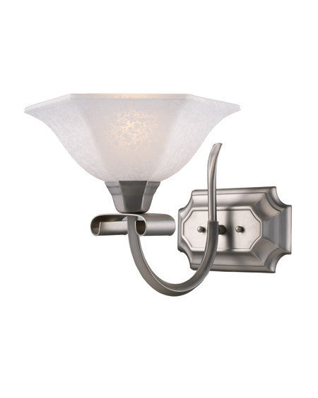Z Lite Lighting 701 1V Single Light Wall Sconce in Satin Nickel Finish - Perfect for Bedroom, Hallway, and Living Room Wall Decor