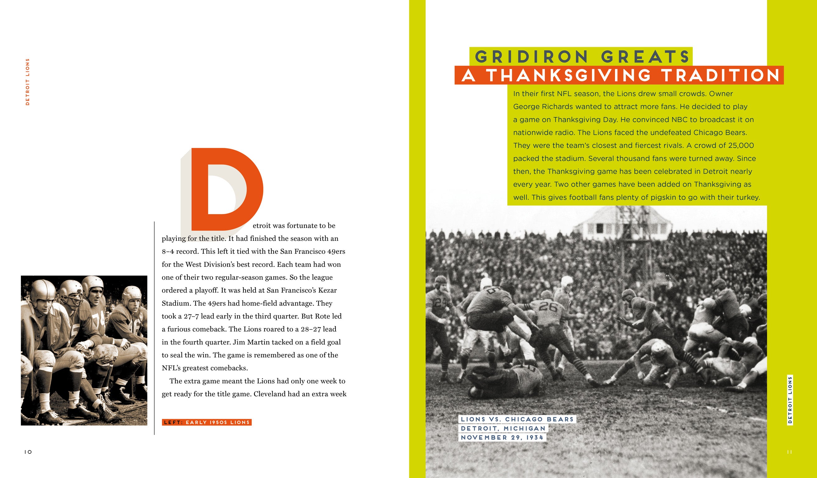 Detroit Lions Book 978-1-64026-140-2 | Official NFL Team History & Facts | Perfect for Football Fans & Collectors