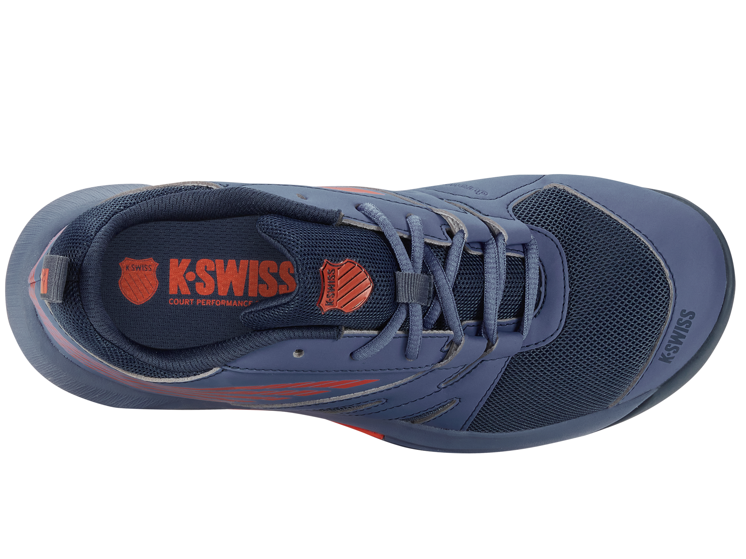 SPEEDTRAC Running Shoes for Men - Infinity/Orion Blue/Scarlet Ibis | Lightweight Athletic Sneakers for Jogging, Training & Gym Workouts