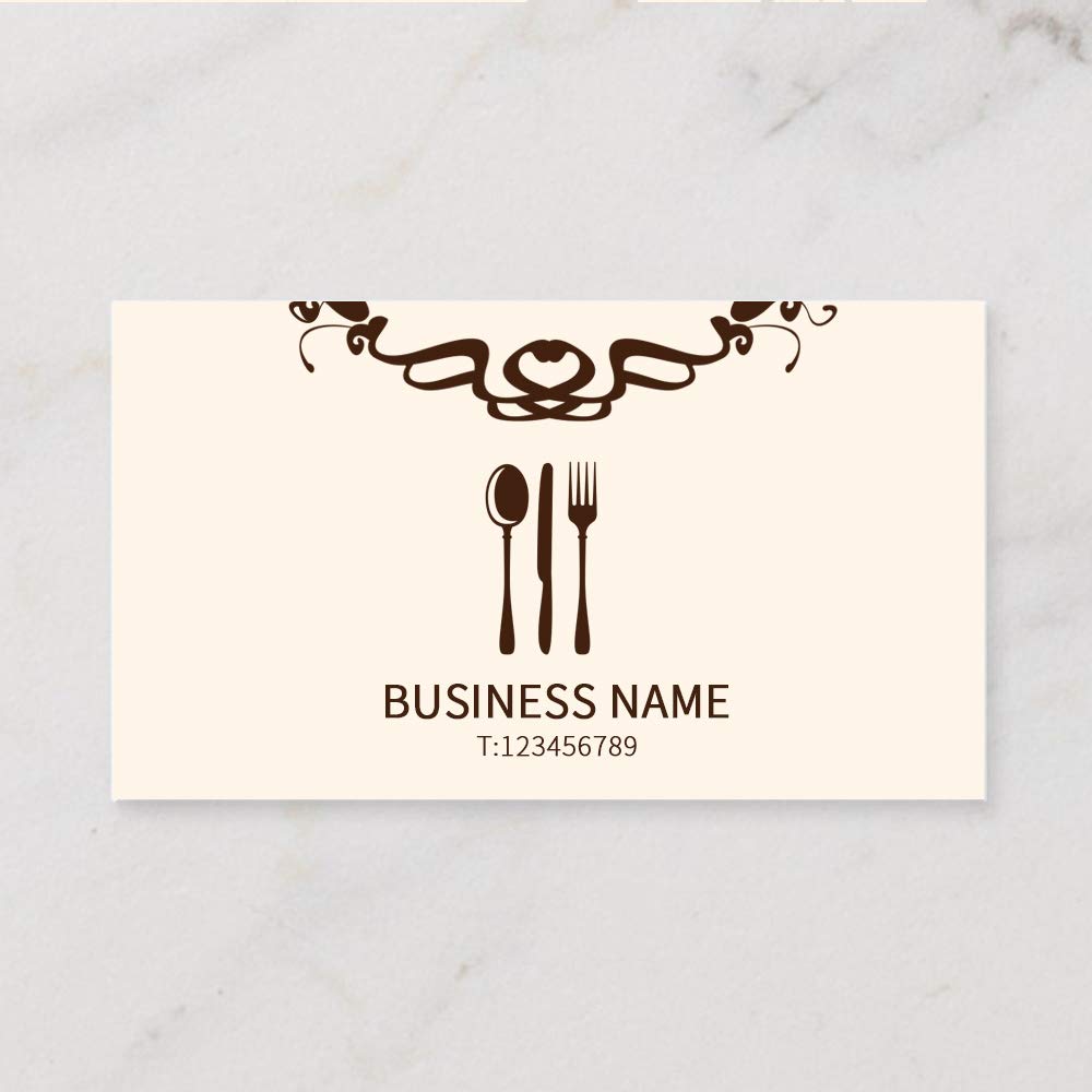 Custom Printed Business Cards - Personalized Design for Restaurants & Small Businesses | High-Quality DIY Business Cards for Networking & Branding