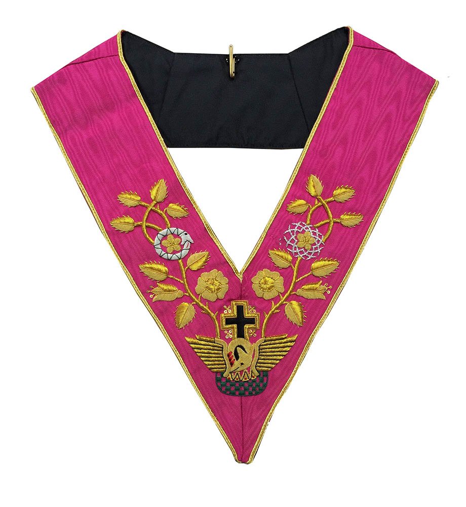 18th Degree Masonic Regalia Rose Croix Collar - Premium Freemason Apparel for Rituals & Ceremonies