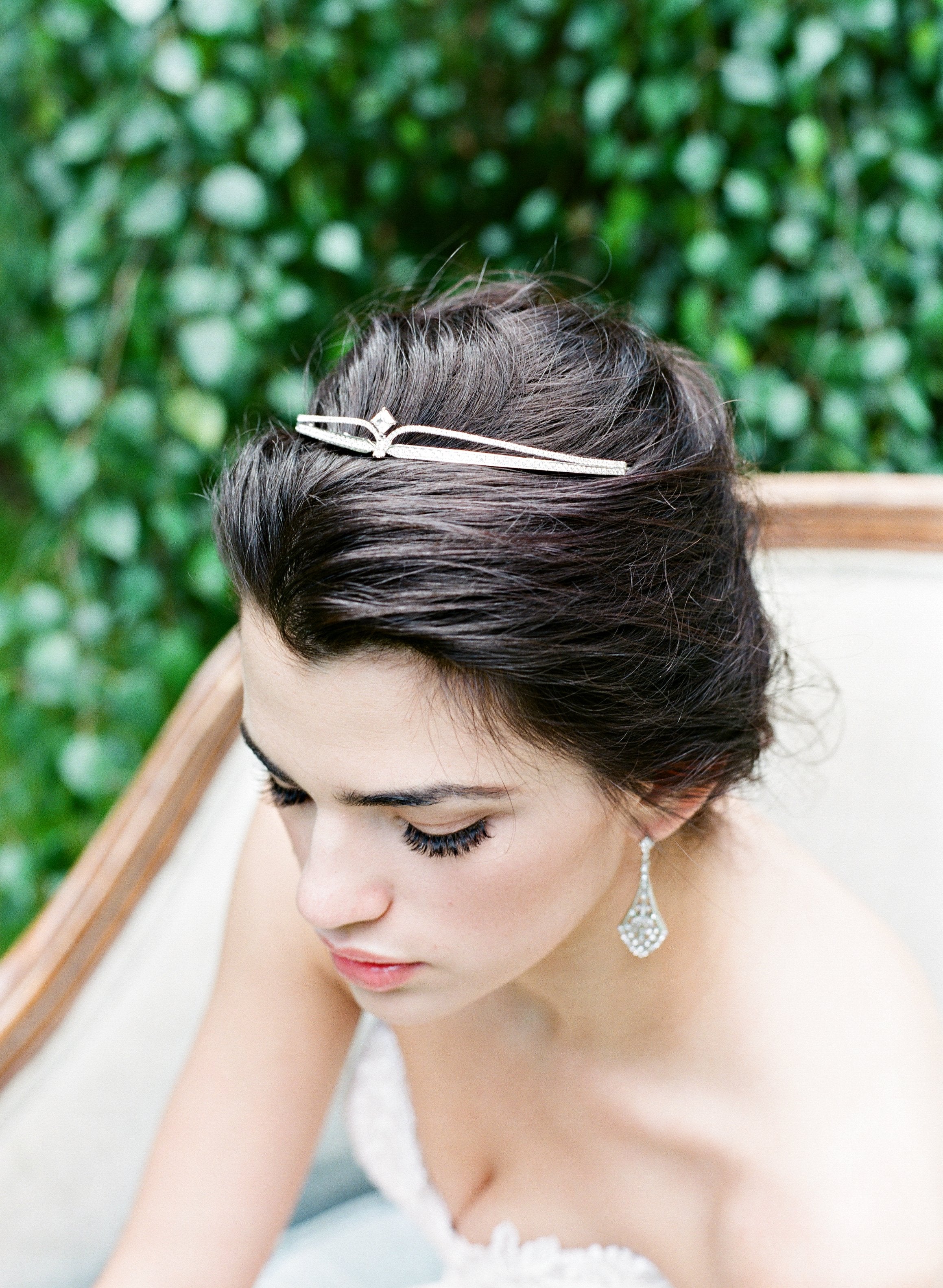 MEG Simulated Diamond Wedding Tiara for Brides - Elegant Crystal Bridal Crown for Wedding, Prom, Pageant & Special Occasions