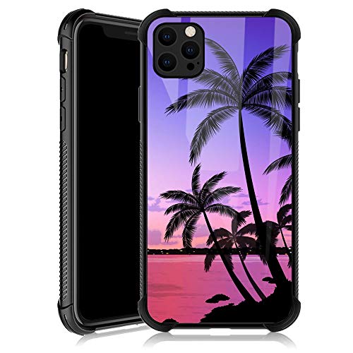 A6-Colorful Sunset Palm Leaf