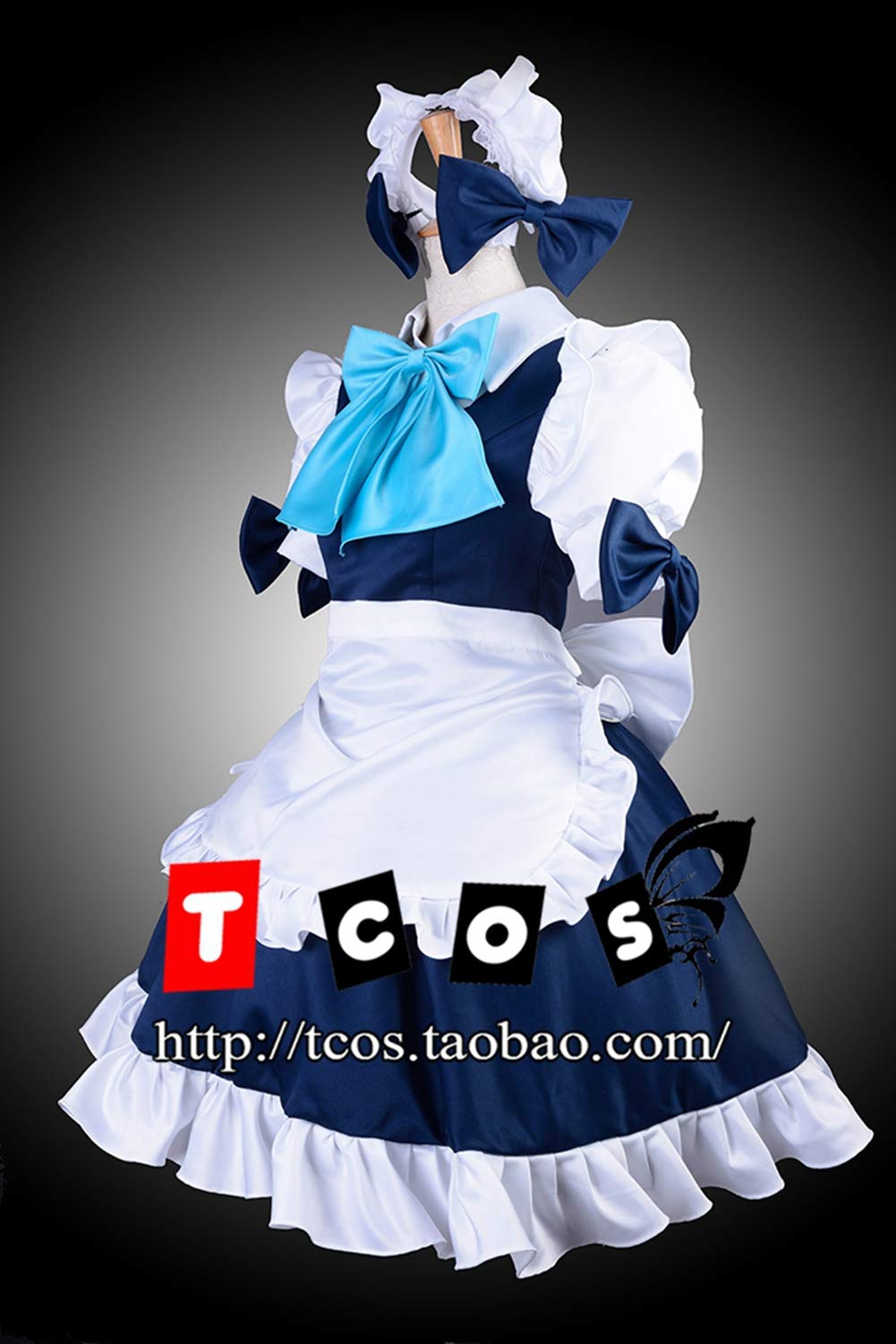 Anime Izayoi Sakuya Cosplay Costume - Christmas Halloween Party Dress for Anime Conventions & Themed Events | Perfect for Cosplay Enthusiasts & Festival Celebrations