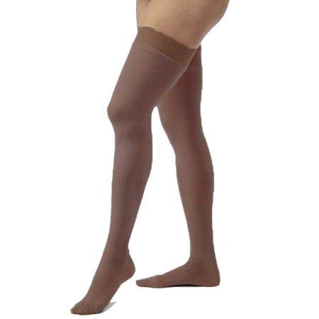 BSN Medical 115713 Thigh High Compression Stockings 30-40mmHg, Closed Toe, Small Size, Espresso Brown - Ideal for Varicose Veins, Edema & Post-Surgery Recovery