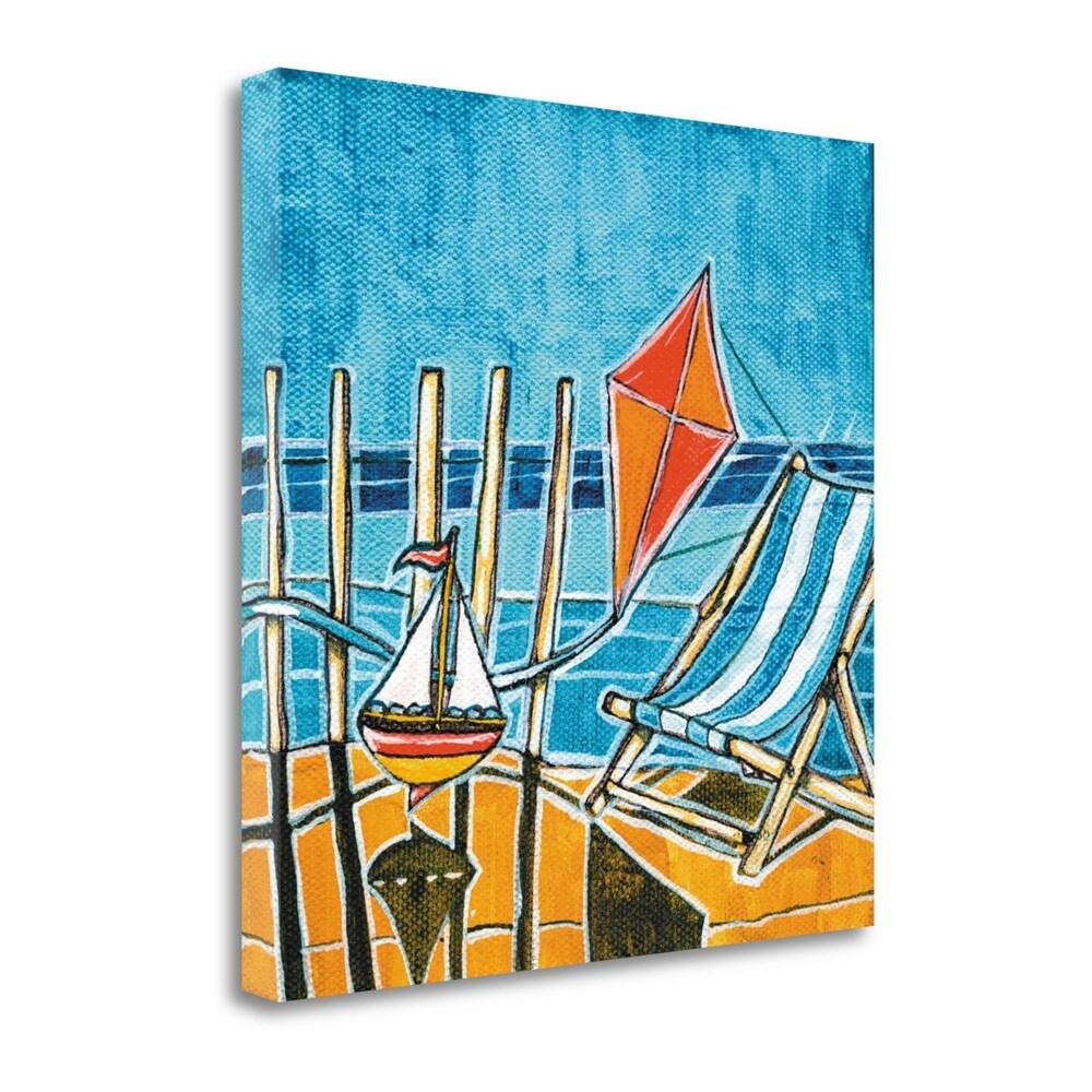 Stuart Roy Beach Scene Fine Art Giclee Print - Gallery Wrapped Canvas Wall Art Ready to Hang - Perfect for Living Room, Bedroom & Coastal Home Decor