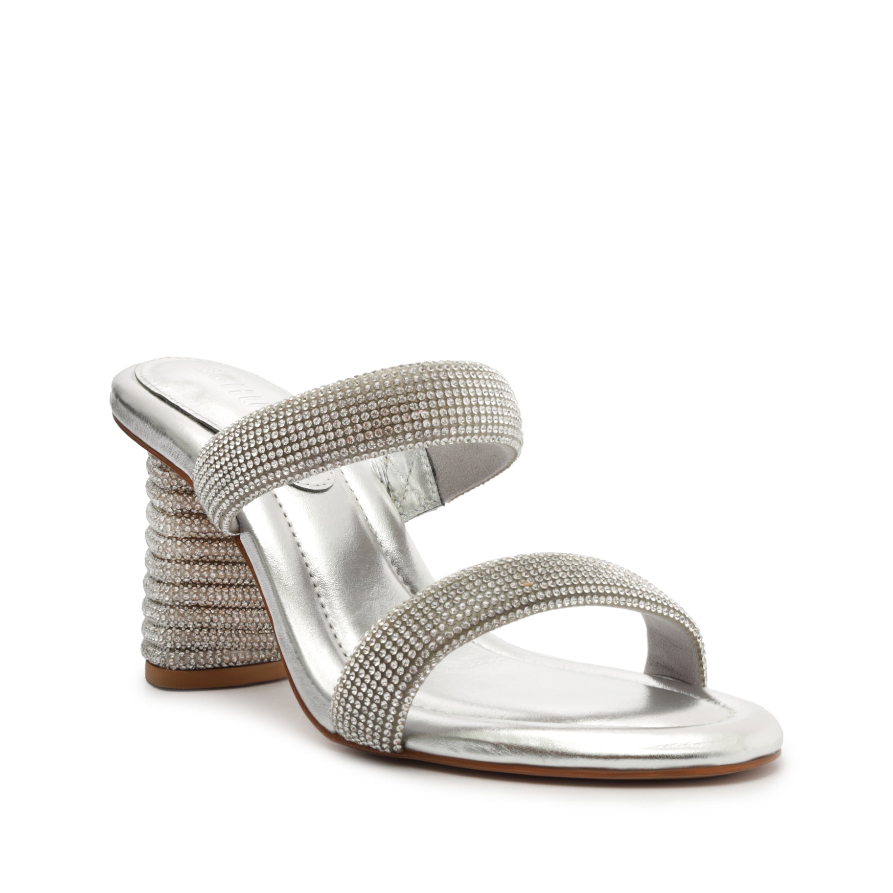 Tully Glam Metallic Nappa Sandal - Women's Fashion Leather Sandals with Shiny Finish | Perfect for Summer Outfits, Beach Vacations & Evening Parties