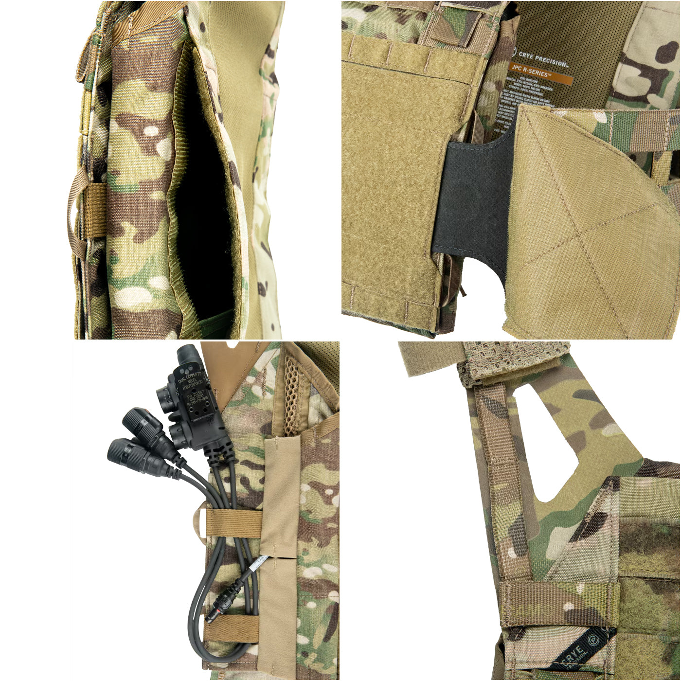 Crye JPC R Plate Carrier with Interior Breathable Mesh - Made in USA | Tactical Vest for Military, Police & Airsoft | Lightweight Body Armor for Outdoor Training & Combat