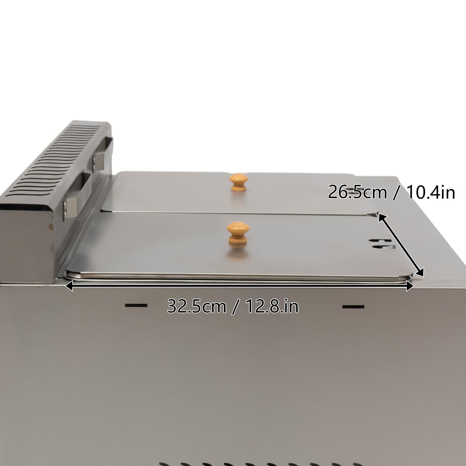 LOYALHEARTDY Commercial 12L/3 Gal 2 Well Stainless Steel Deep Fryer - Natural Gas/Propane Fryer, Food Warmer & Steamer Heater for Restaurants, Food Trucks & Catering Businesses
