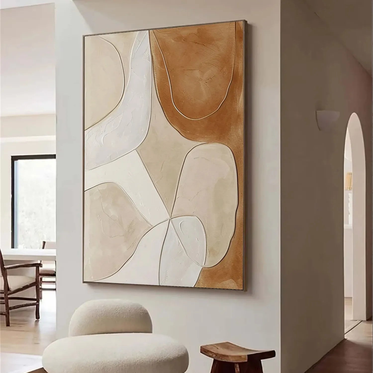 Abstract Painting #AB 171 - Modern Canvas Wall Art for Home & Office Decor | Perfect for Living Room, Bedroom, or Workspace