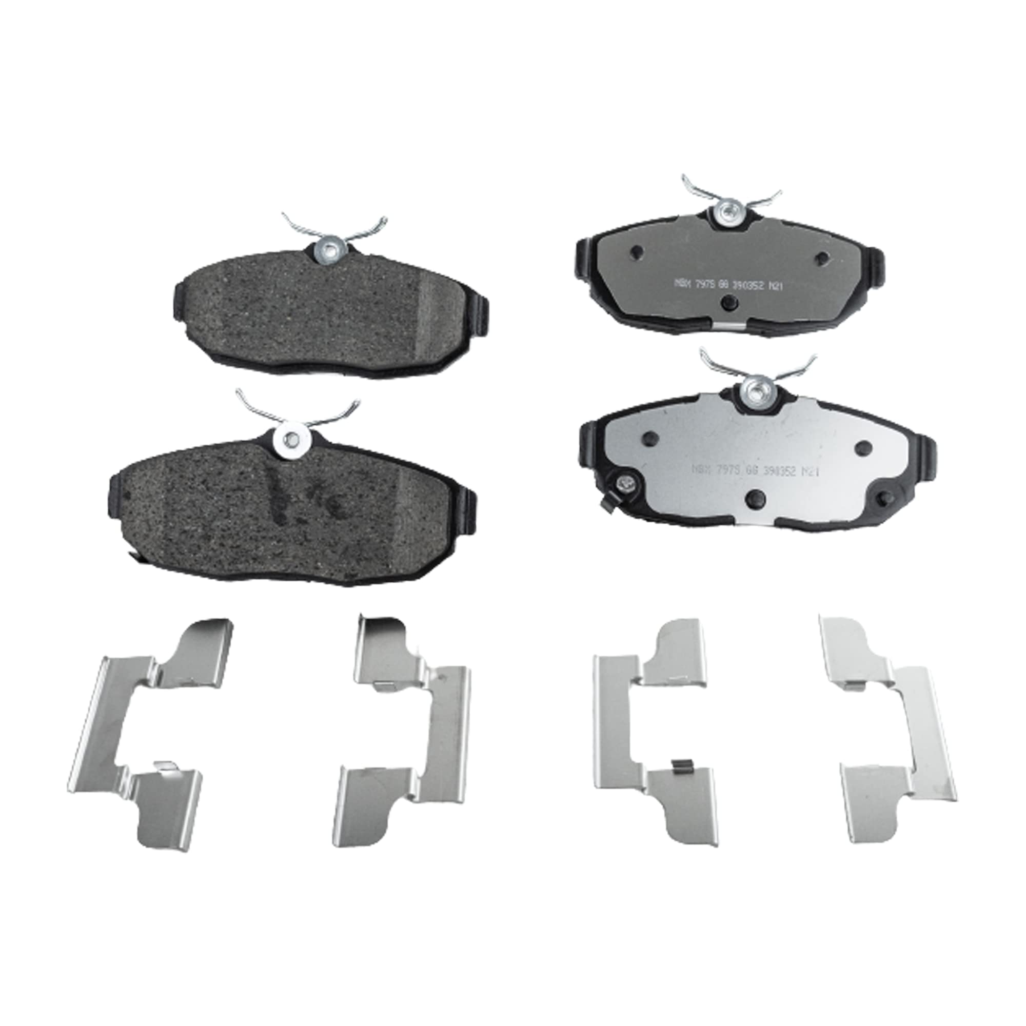 High-Performance Rear Brake Disc and Pad Kit for 2012-2014 Ford Mustang - 2-Wheel Set with Ceramic Pads, 5-Lug Design, Durable Cast Iron Construction - Perfect for Street Performance and Daily Driving