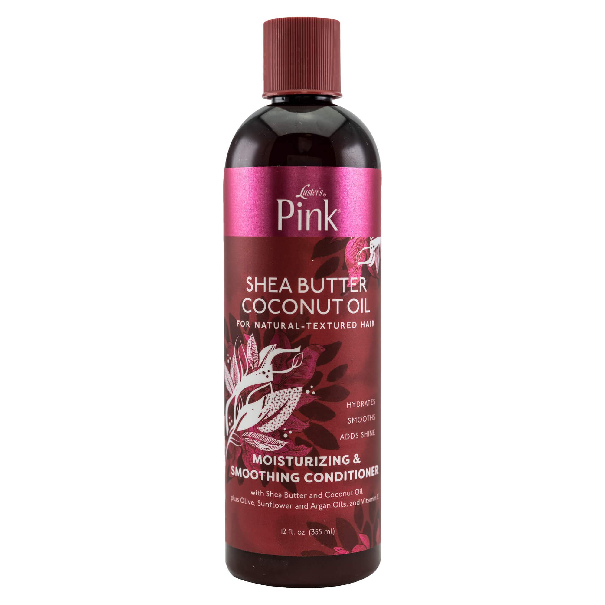 Luster's Pink Shea Butter & Coconut Oil Deep Moisturizing Hair Conditioner for Dry, Damaged Hair - 12 oz | Smoothing & Nourishing Treatment for Curly, Coily & Natural Hair Types