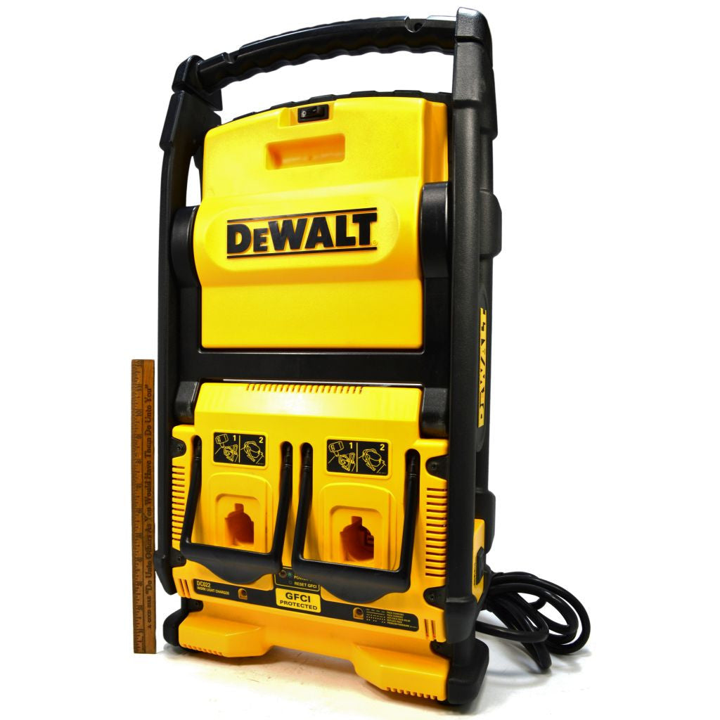 DEWALT DC022 Cordless or Corded Work Light - Bright LED Job Site Lighting for Construction, Garage, and Outdoor Use
