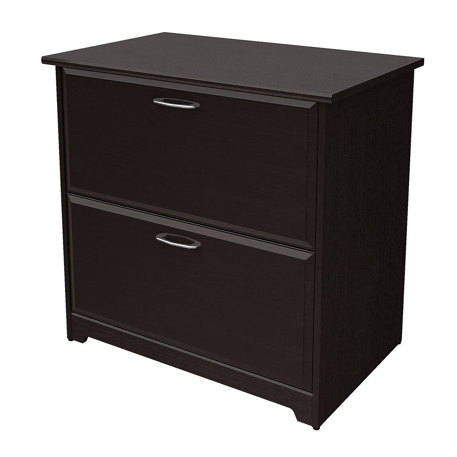 ALIDAM Vertical File Cabinet - 2-Drawer Office Storage Organizer, Espresso Oak Lateral File Cabinet for Documents & Folders - Perfect for Home Office, Classroom & Business Organization