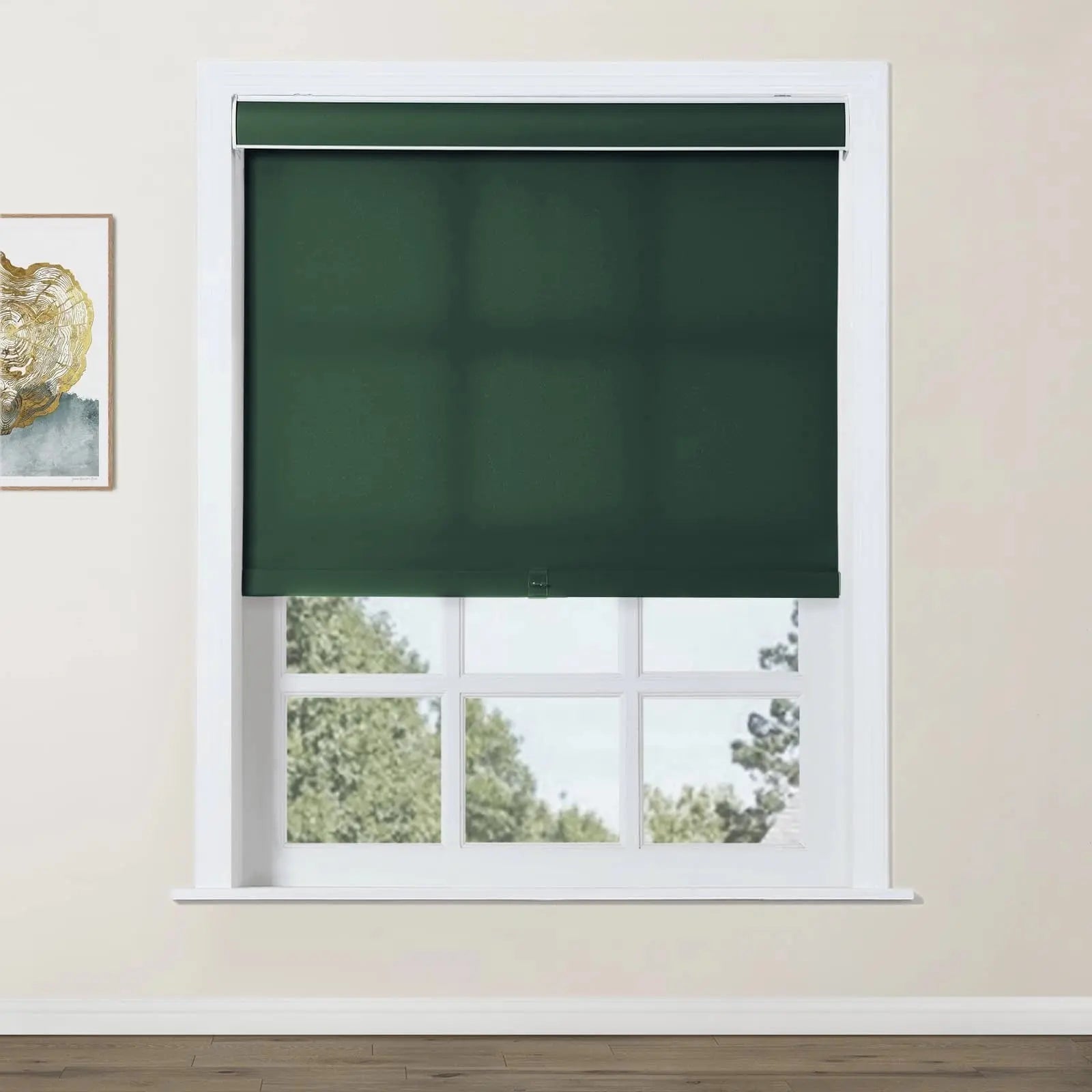 Alvin Basic Room Darkening Cordless Roller Shades - Blackout Window Coverings for Bedroom & Nursery - Noise Reducing & Energy Efficient Home Decor