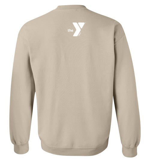 Minikani 2 Sided Reversible Crewneck Sweatshirt - Tree & Solid Color Design | Cozy Unisex Pullover for Casual Wear & Loungewear